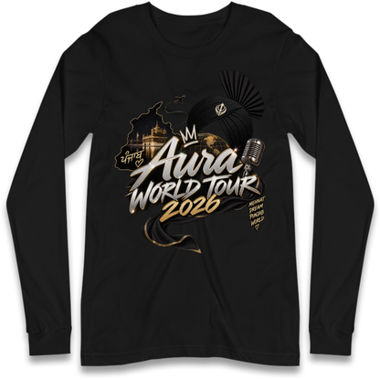Diljit Dosanjh Aura World Tour 2026 Long Sleeve T-Shirt