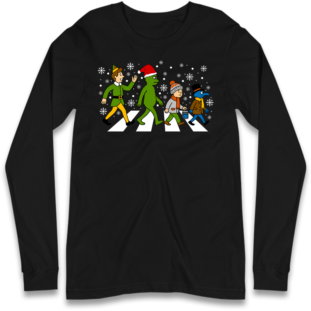 Abbey Road Walk Christmas jumper Long Sleeve T-Shirt