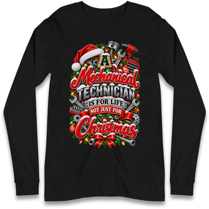 Mechanical Technician Christmas Long Sleeve T-Shirt