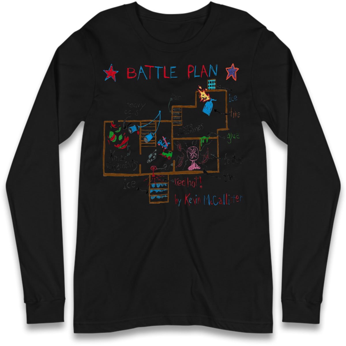 home alone battle plan Long Sleeve T-Shirt