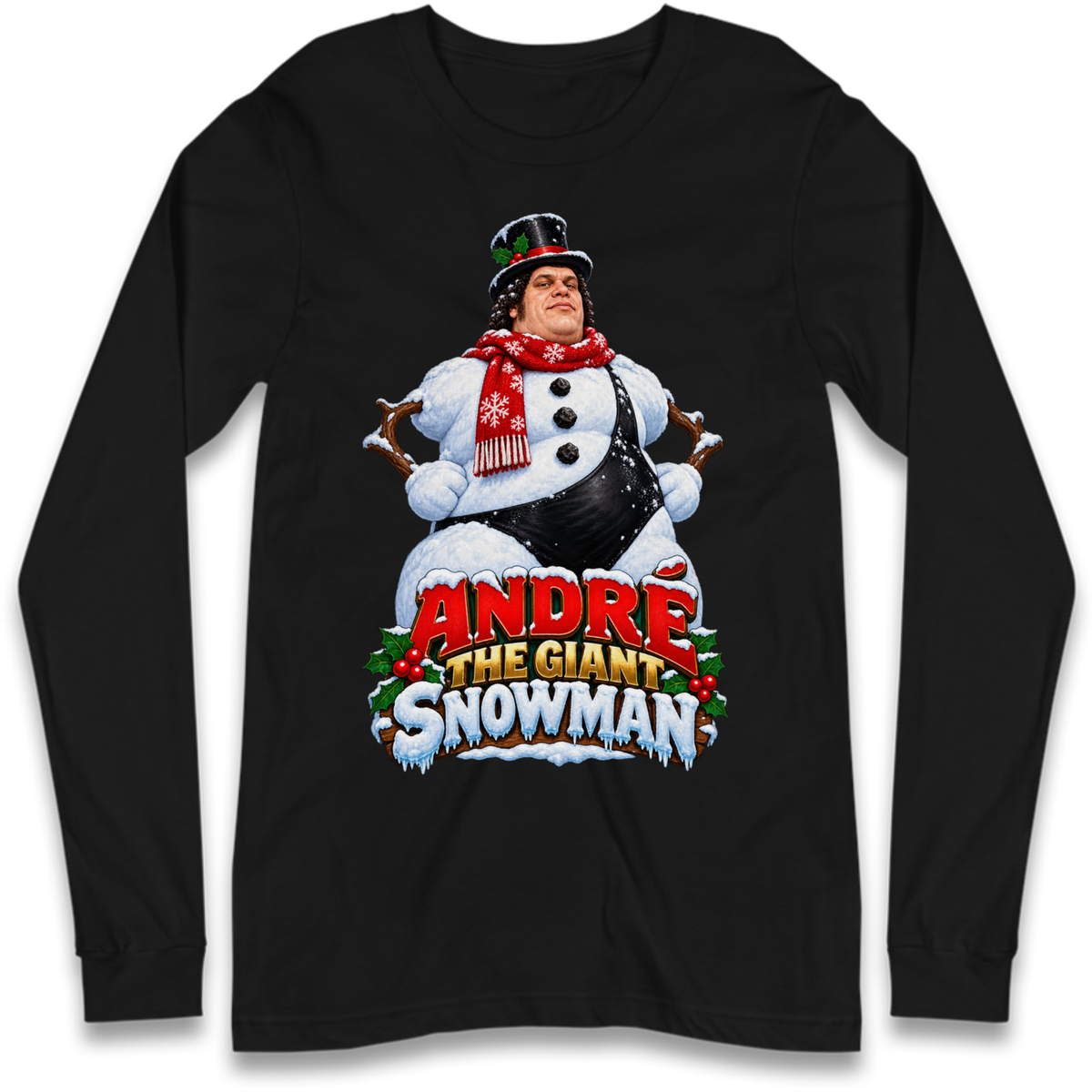 Andre The Giant Christmas Long Sleeve T-Shirt