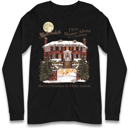 Home Alone Festive Christmas Long Sleeve T-Shirt