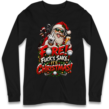 Rude Golf Christmas Long Sleeve T-Shirt
