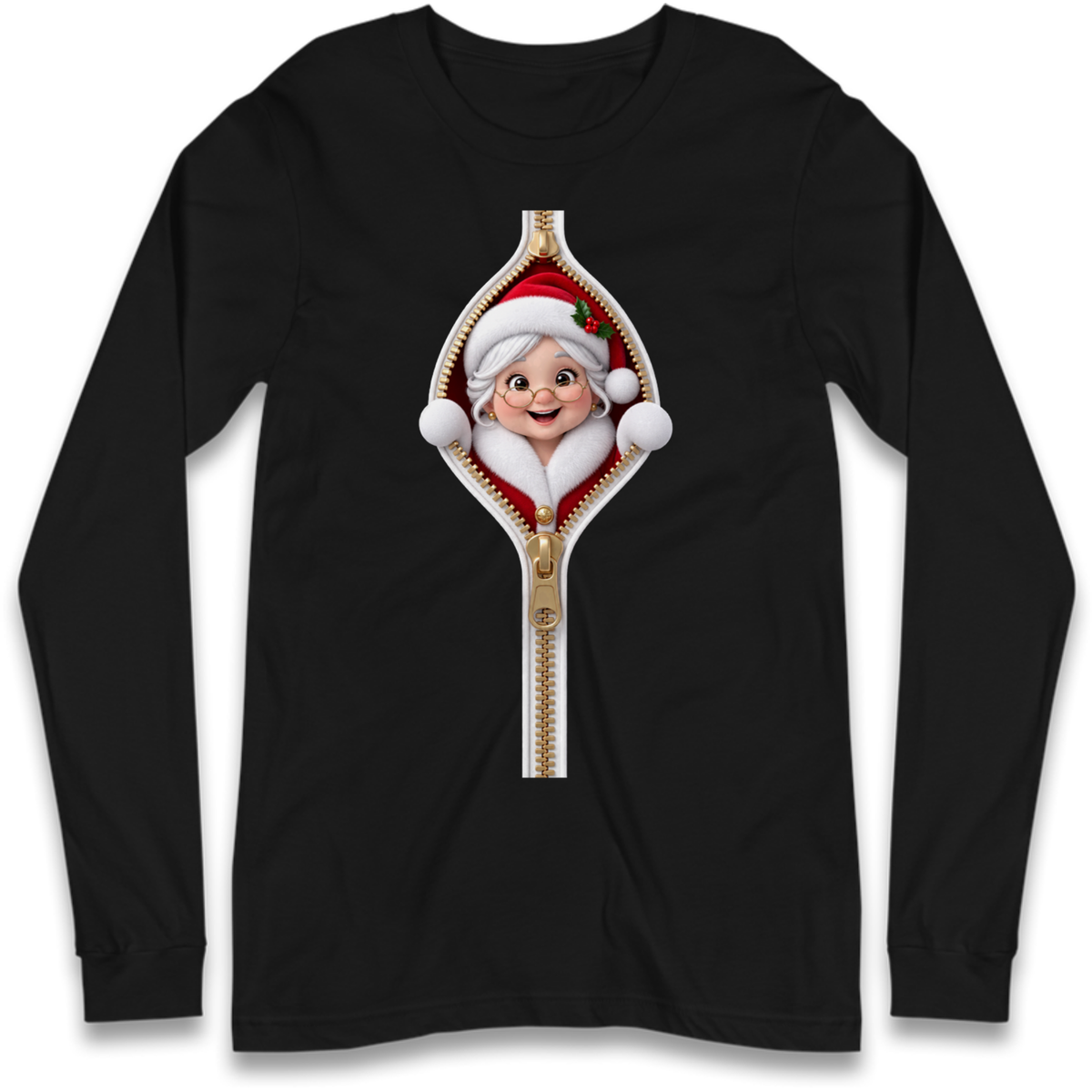 Mrs Claus Outfit Long Sleeve T-Shirt