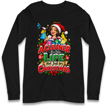 Cleaner Christmas Long Sleeve T-Shirt