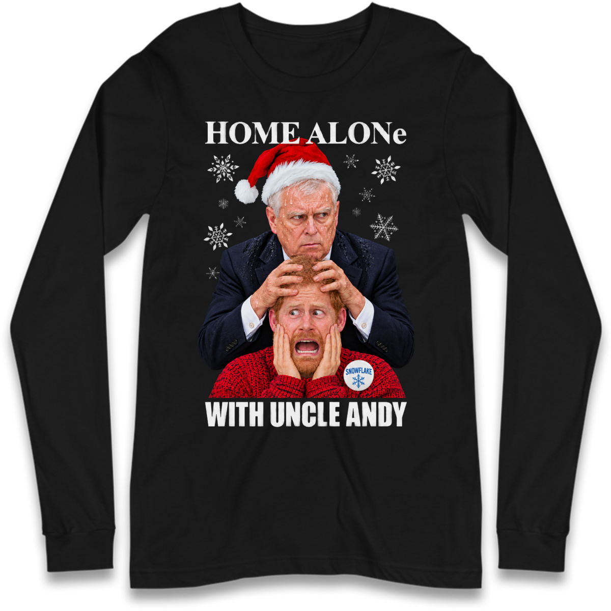 Home Alone Prince Harry Andrew Christmas Long Sleeve T-Shirt