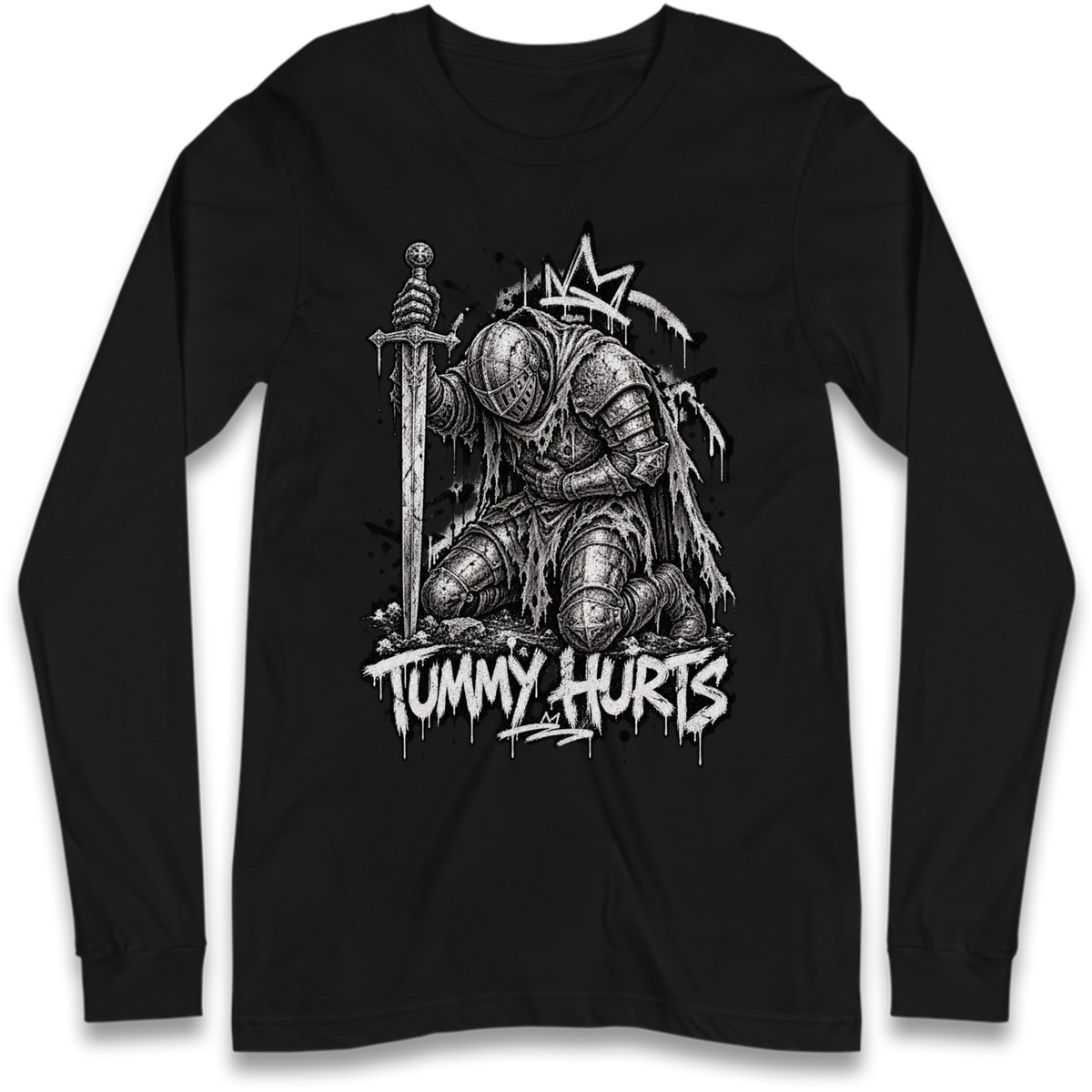 Tummy Hurts Knight Long Sleeve T-Shirt