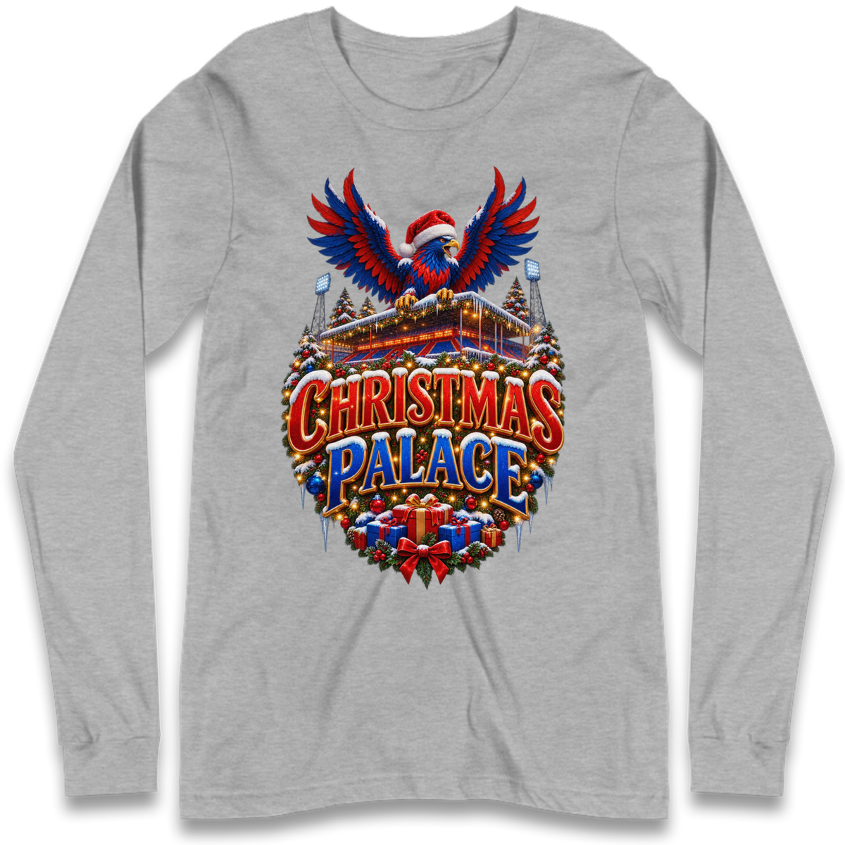 Crystal Palace Football Christmas Long Sleeve T-Shirt