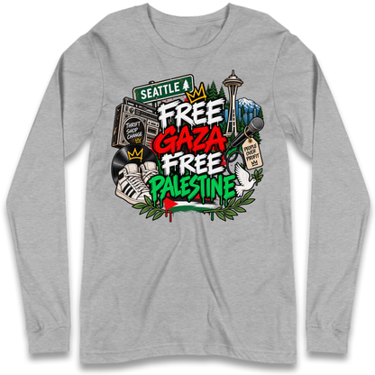 Macklemore Ed Sheeran Tour Palestine Long Sleeve T-Shirt