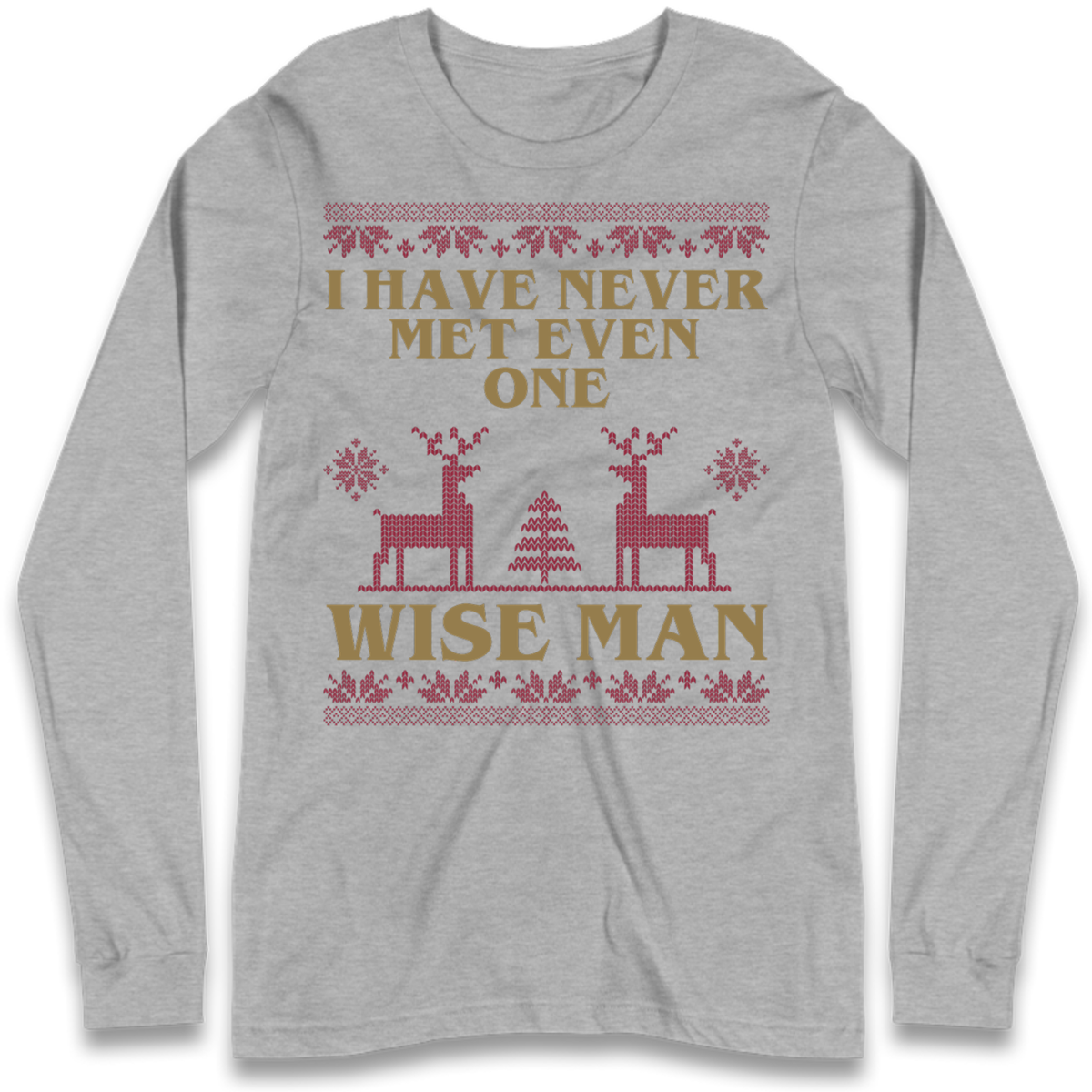 Retro Festive Graphic Long Sleeve T-Shirt