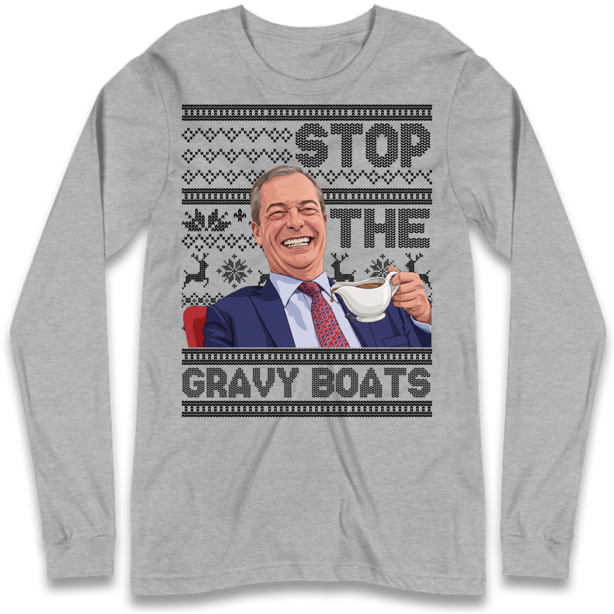 Satirical Festive Top Long Sleeve T-Shirt