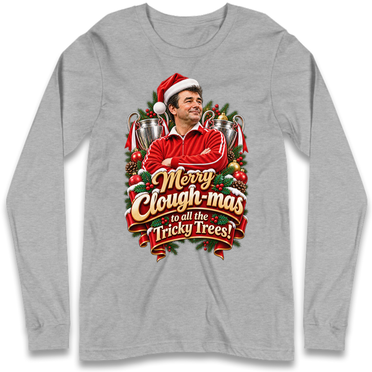 Nottm Forest Football Christmas Long Sleeve T-Shirt