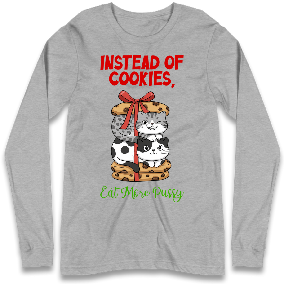 Cheeky Cat Slogan Long Sleeve T-Shirt
