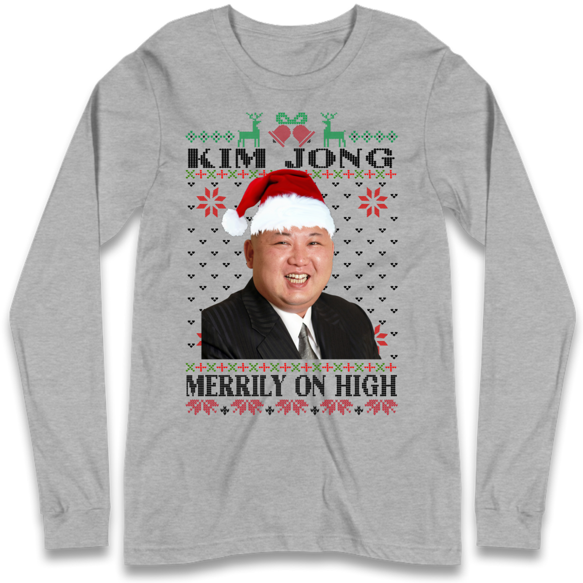 Kim Jong Christmas Long Sleeve T-Shirt