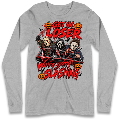 Retro Horror Movie Halloween Slasher Villains Long Sleeve T-Shirt