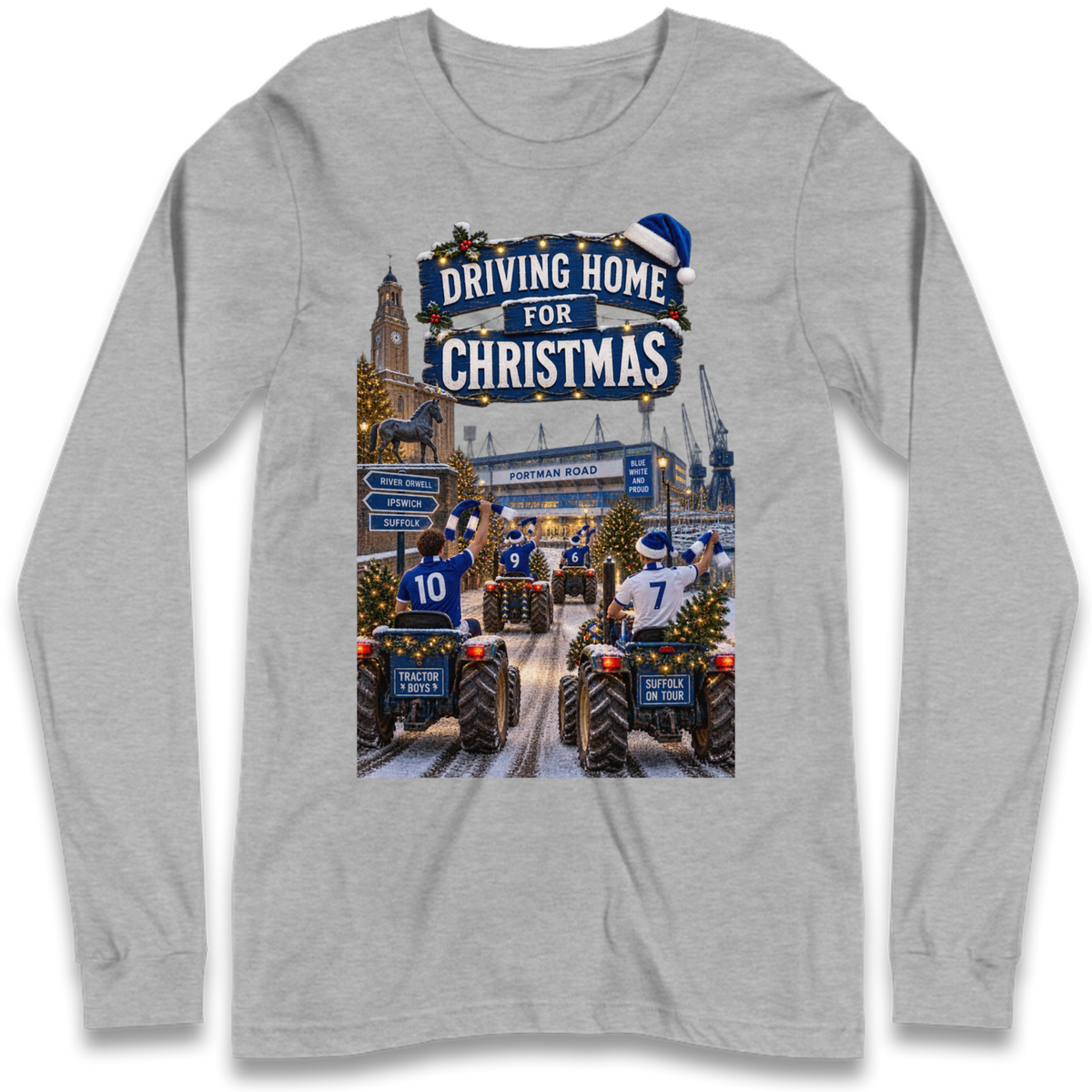 Ipswich Town Christmas Long Sleeve T-Shirt