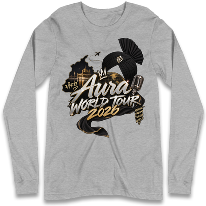 Diljit Dosanjh Aura World Tour 2026 Long Sleeve T-Shirt