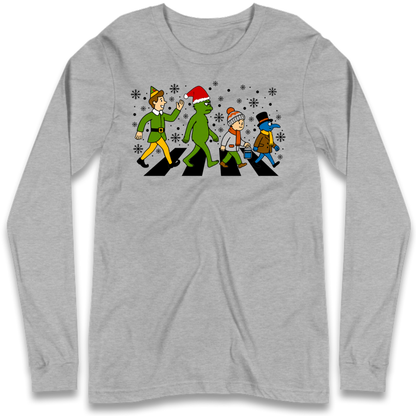 Abbey Road Walk Christmas jumper Long Sleeve T-Shirt