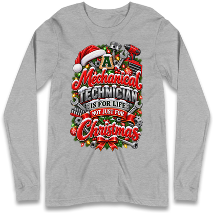 Mechanical Technician Christmas Long Sleeve T-Shirt