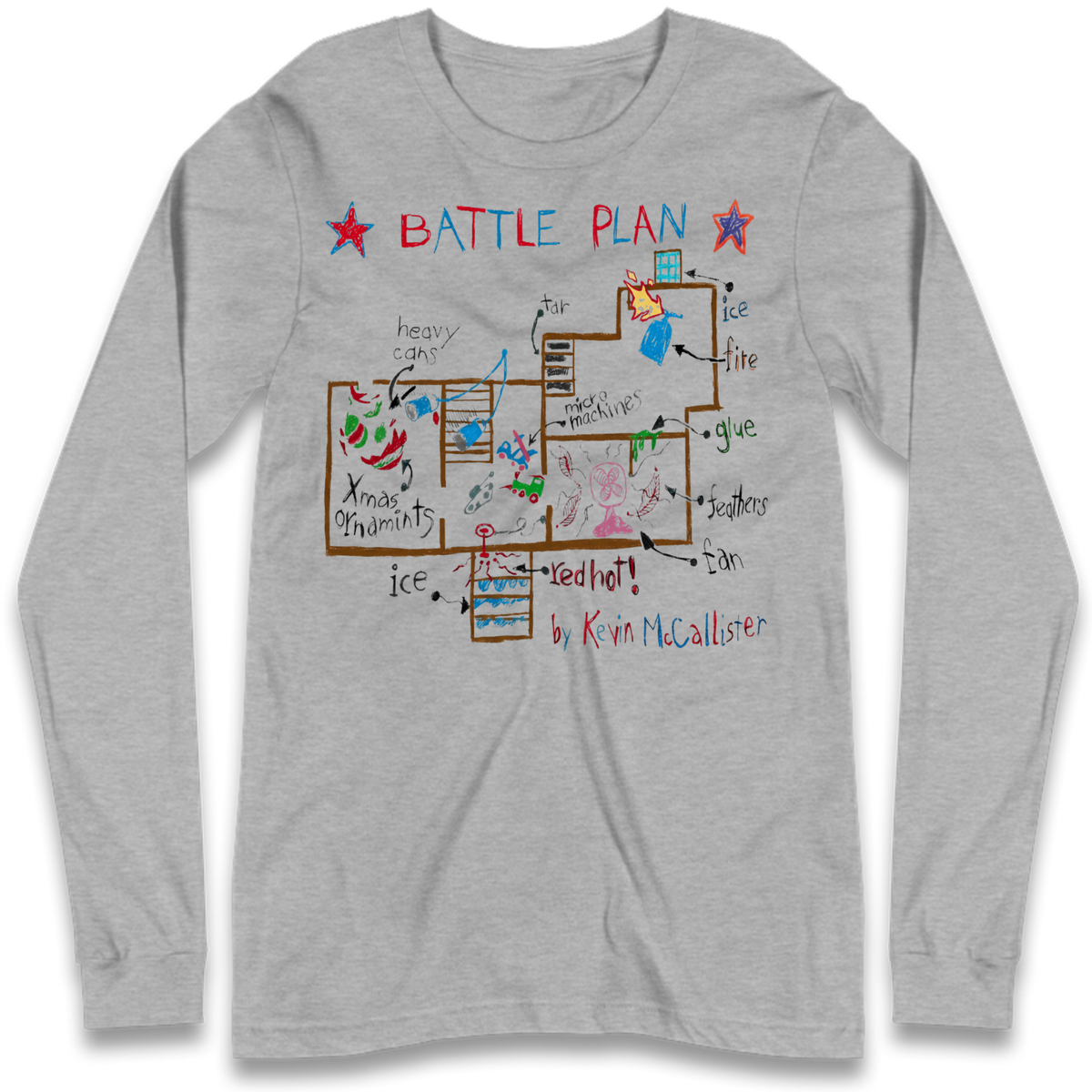 home alone battle plan Long Sleeve T-Shirt