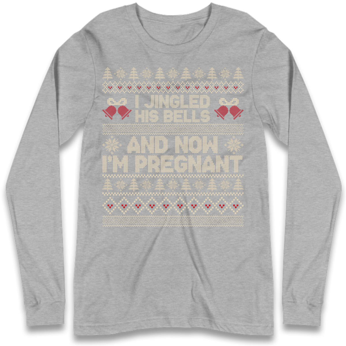 Pregnant At Christmas Long Sleeve T-Shirt