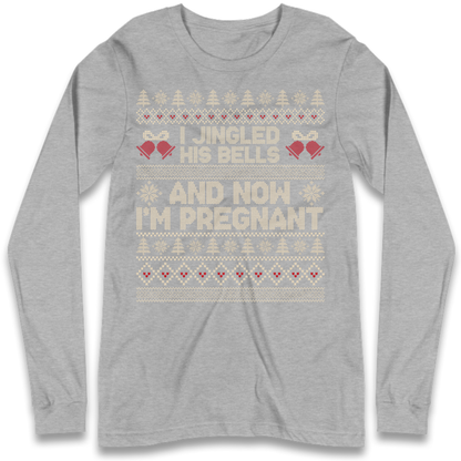 Pregnant At Christmas Long Sleeve T-Shirt