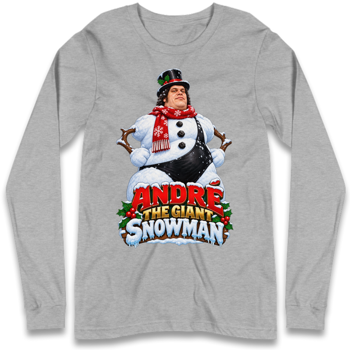Andre The Giant Christmas Long Sleeve T-Shirt