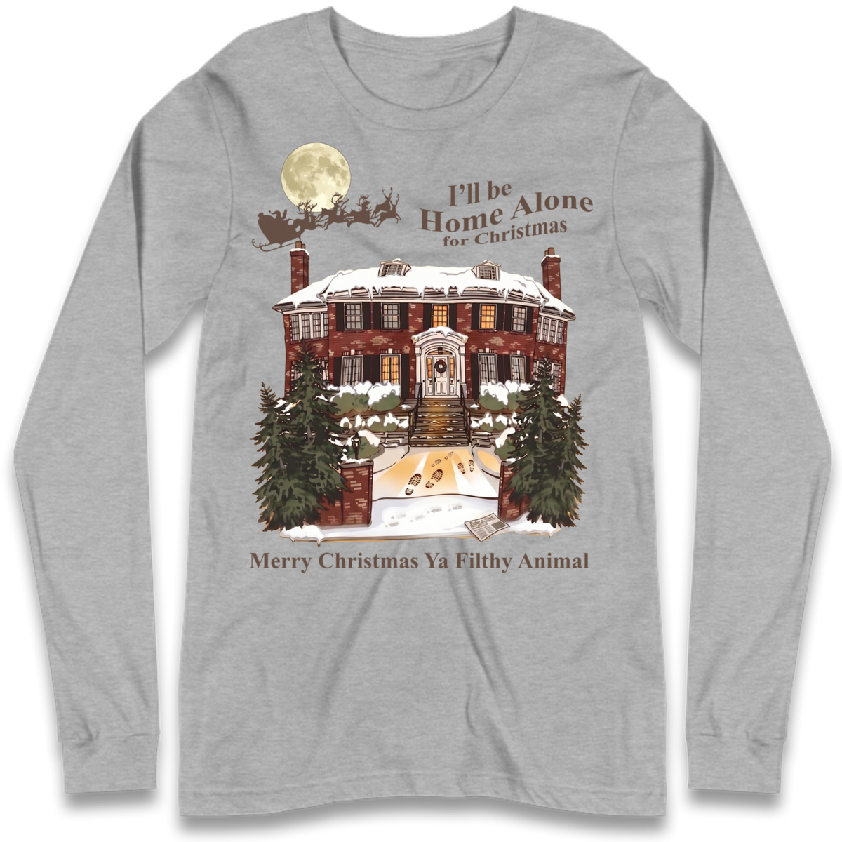 Home Alone Festive Christmas Long Sleeve T-Shirt