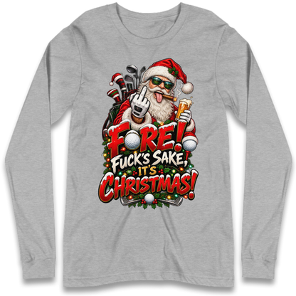Rude Golf Christmas Long Sleeve T-Shirt