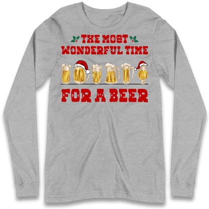 Festive Pint Graphic Long Sleeve T-Shirt
