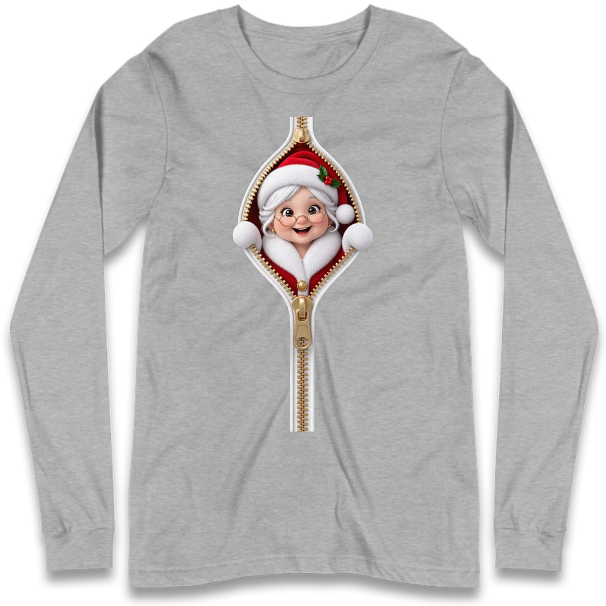 Mrs Claus Outfit Long Sleeve T-Shirt