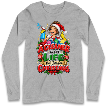 Cleaner Christmas Long Sleeve T-Shirt