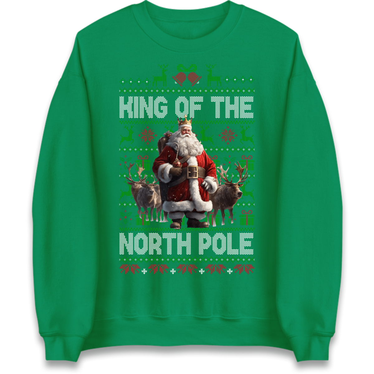 King Santa Christmas Jumper