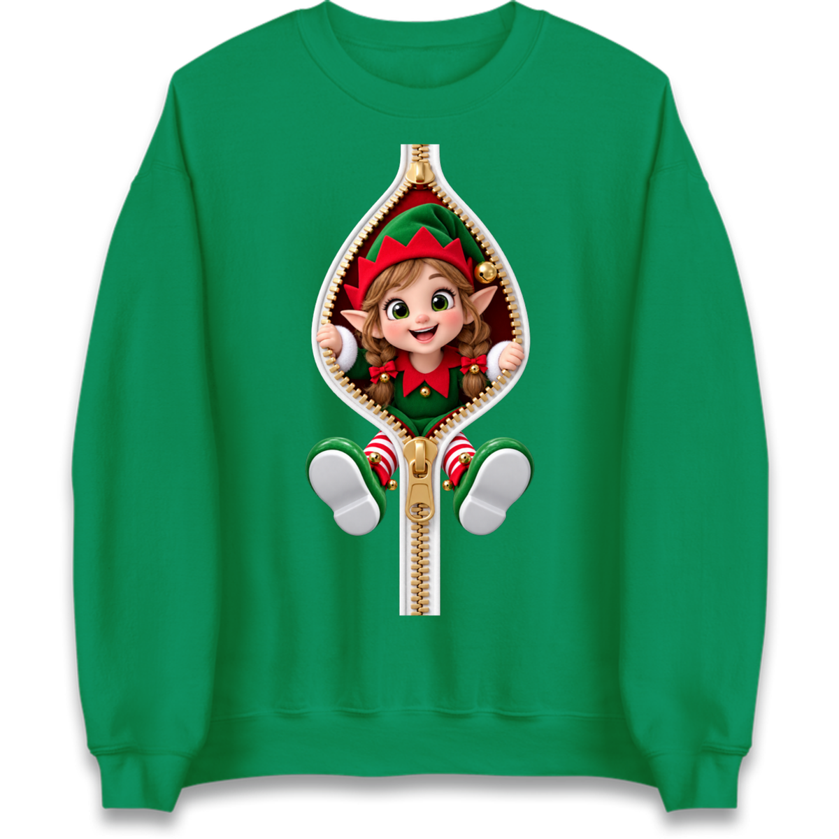 Elf Christmas Jumper Jumper