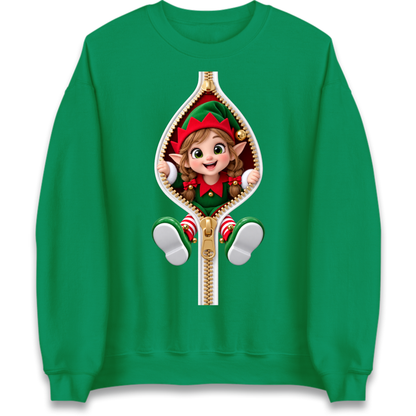 Elf Christmas Jumper Jumper