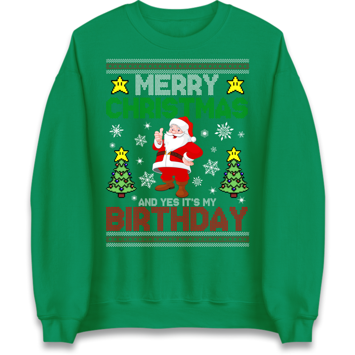 Santa birthday design Jumper