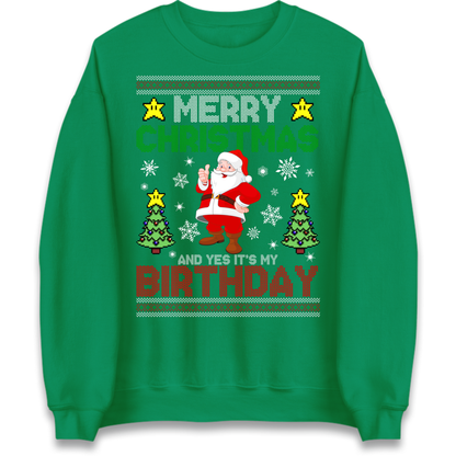 Santa birthday design Jumper