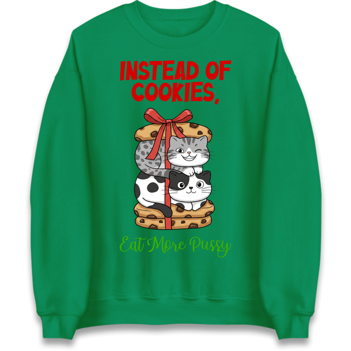 Cheeky Cat Slogan Jumper