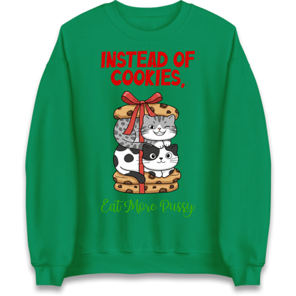 Cheeky Cat Slogan Jumper