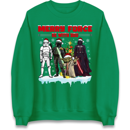 Merry Force Be With You Christmas Jumper