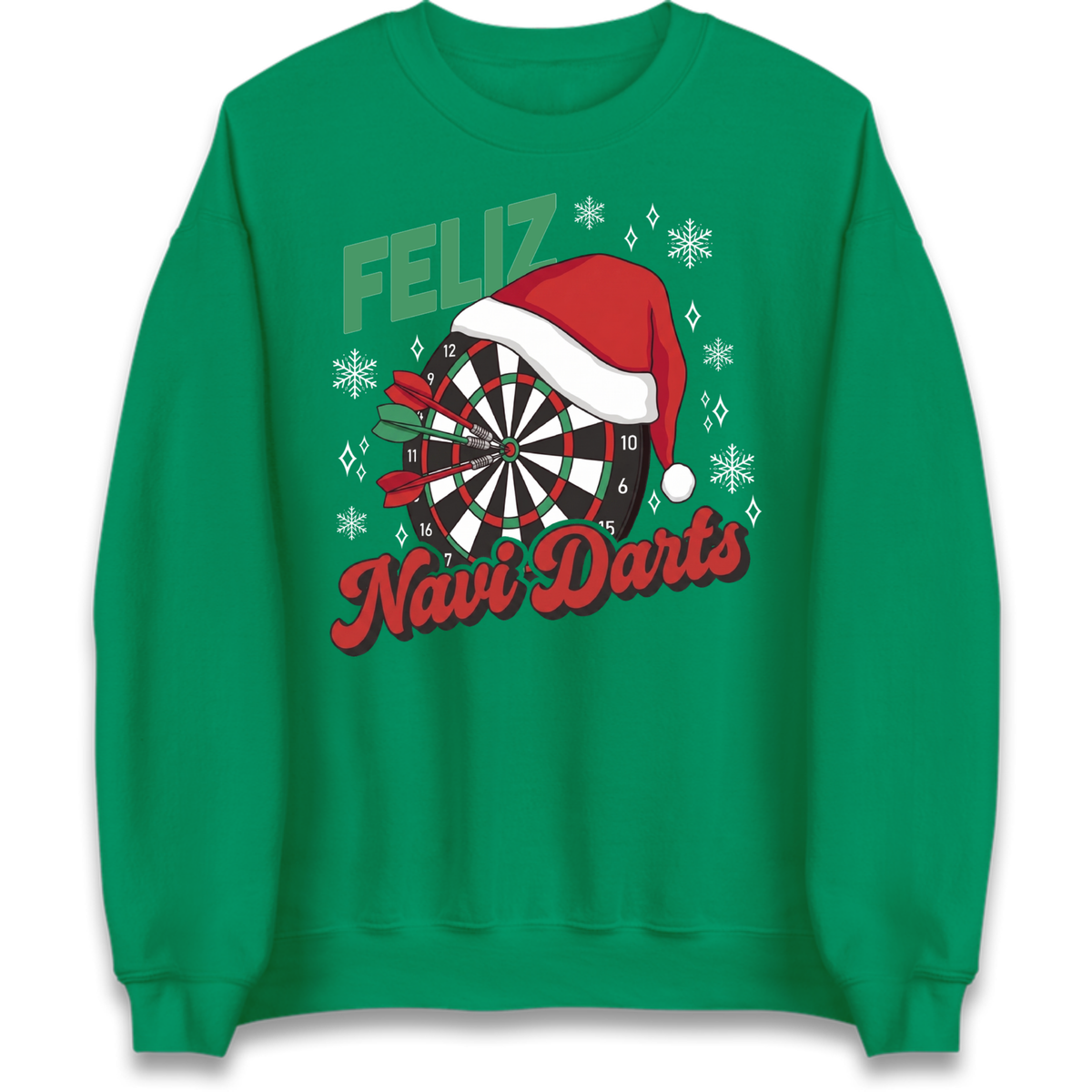 Feliz Navidarts Adult Jumper - Christmas Darts Design