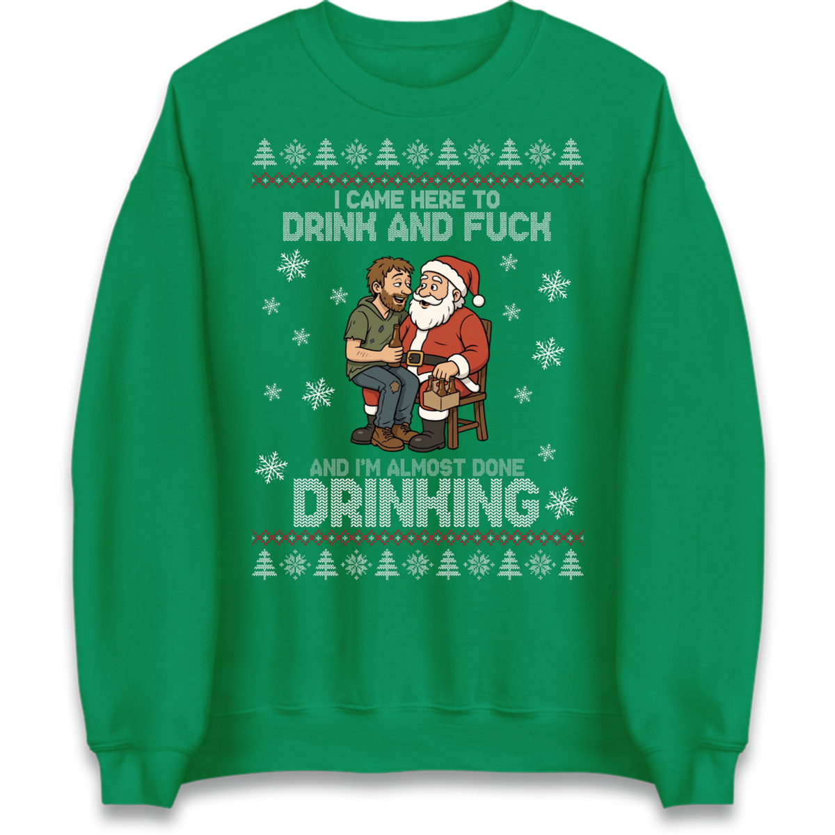 Rude Santa Graphic Jumper