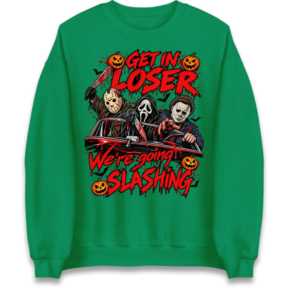Retro Horror Movie Halloween Slasher Villains Jumper
