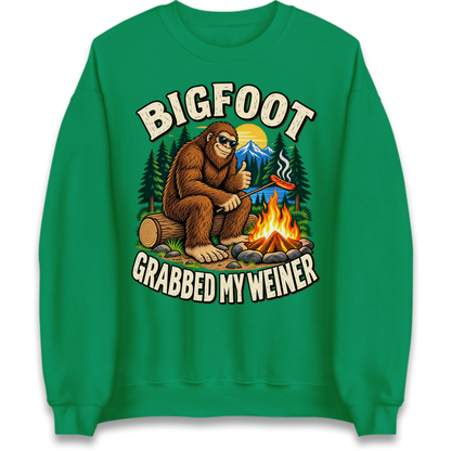 Bigfoot Grabbed My Weiner Camping Jumper