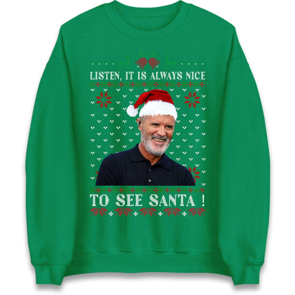 Roy Keane Always Nice To See Santa Christmas Jumper