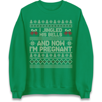 Pregnant At Christmas Jumper