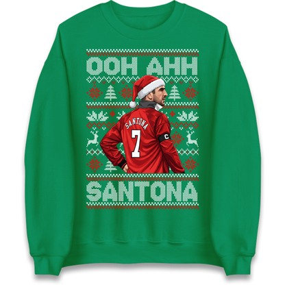 Eric Cantona Man Utd Christmas Jumper
