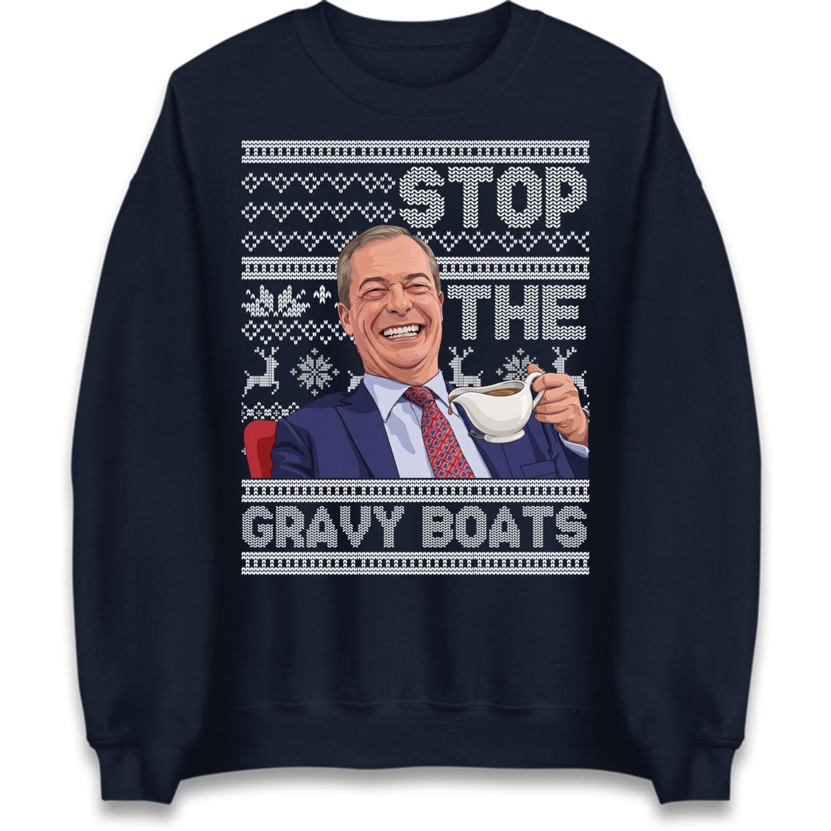 Satirical Festive Top Jumper