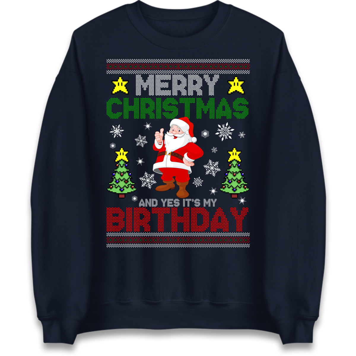 Santa birthday design Jumper