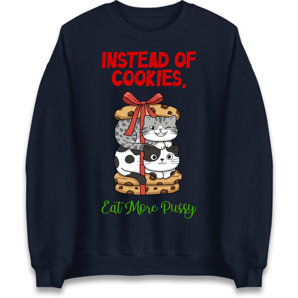 Cheeky Cat Slogan Jumper